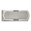 Chisel Stainless Steel Brushed and Polished with Black CZ Money Clip