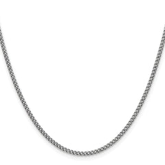 Chisel Stainless Steel Antiqued 2mm 22 inch Round Curb Chain