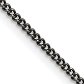 Chisel Stainless Steel Antiqued 2mm 22 inch Round Curb Chain