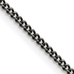 Chisel Stainless Steel Antiqued 2mm 22 inch Round Curb Chain