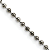 Chisel Stainless Steel Antiqued 2.4mm 24 inch Beaded Ball Chain