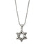 Star of David Necklace in Stainless Steel, 24 Inch - Sophia Jewelers
