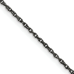Chisel Stainless Steel Oxidized 2mm 18 inch Fancy Link Chain