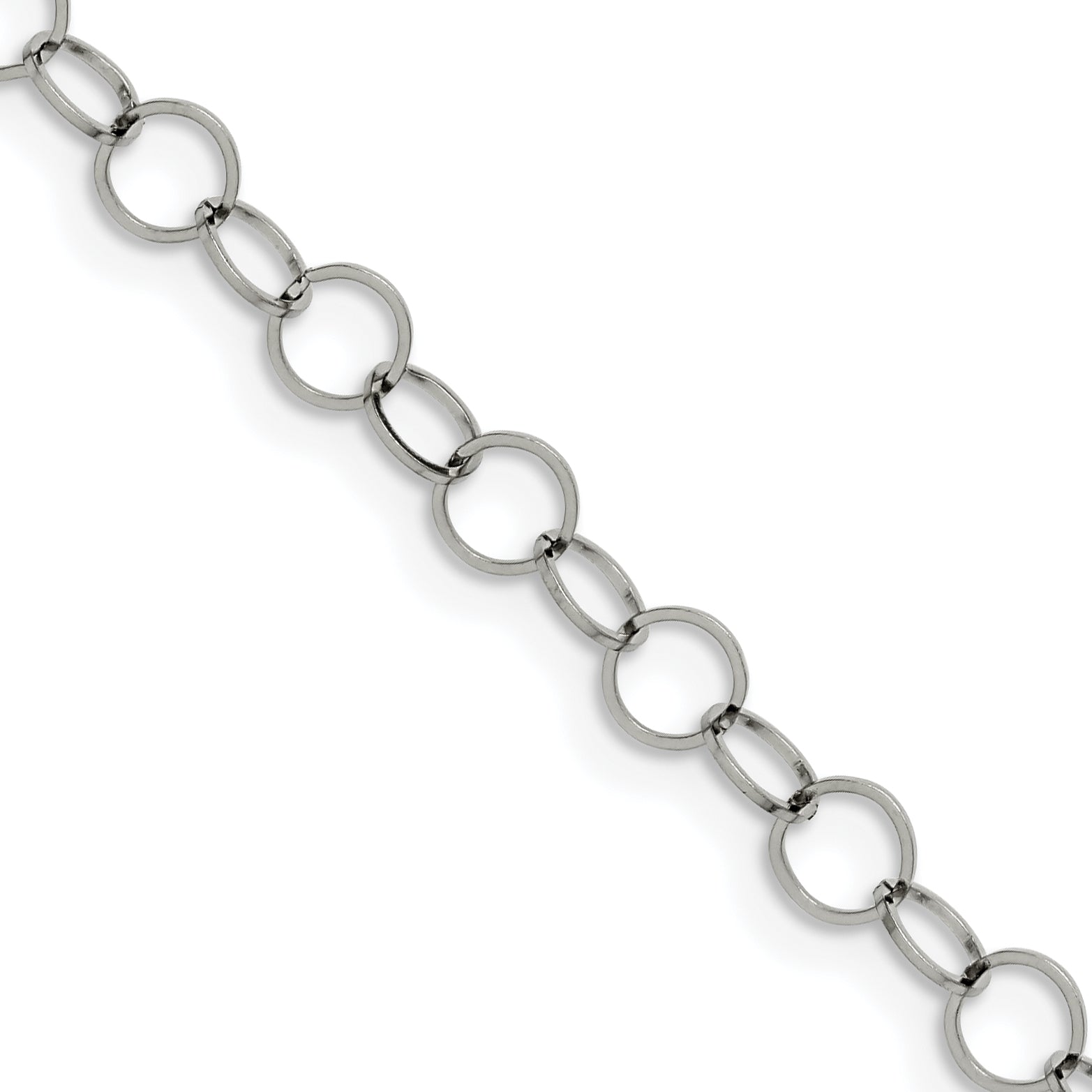 Chisel Stainless Steel Polished 6mm 30 inch Circle Link Necklace