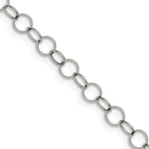 Chisel Stainless Steel Polished 6mm 30 inch Circle Link Necklace