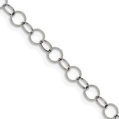 Chisel Stainless Steel Polished 6mm 30 inch Circle Link Necklace