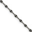 Chisel Stainless Steel Oxidized 2.5mm Alternate Anchor Link Chain