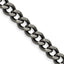 Men's Stainless Steel Antiqued Curb Chain Necklace 6.7mm