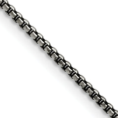 Chisel Stainless Steel Antiqued 2.25mm 18 inch Box Chain
