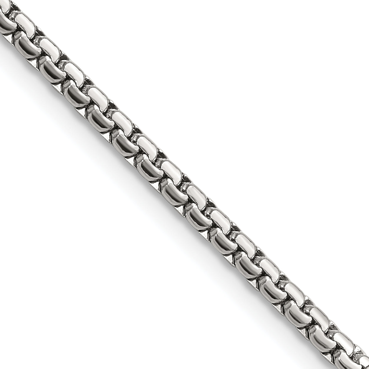 Chisel Stainless Steel Polished 2.5mm 22 inch Fancy Box Chain