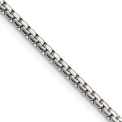 Chisel Stainless Steel Polished 2.5mm 22 inch Fancy Box Chain