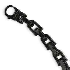 Chisel Stainless Steel Polished Black IP-plated 20 inch Link Necklace