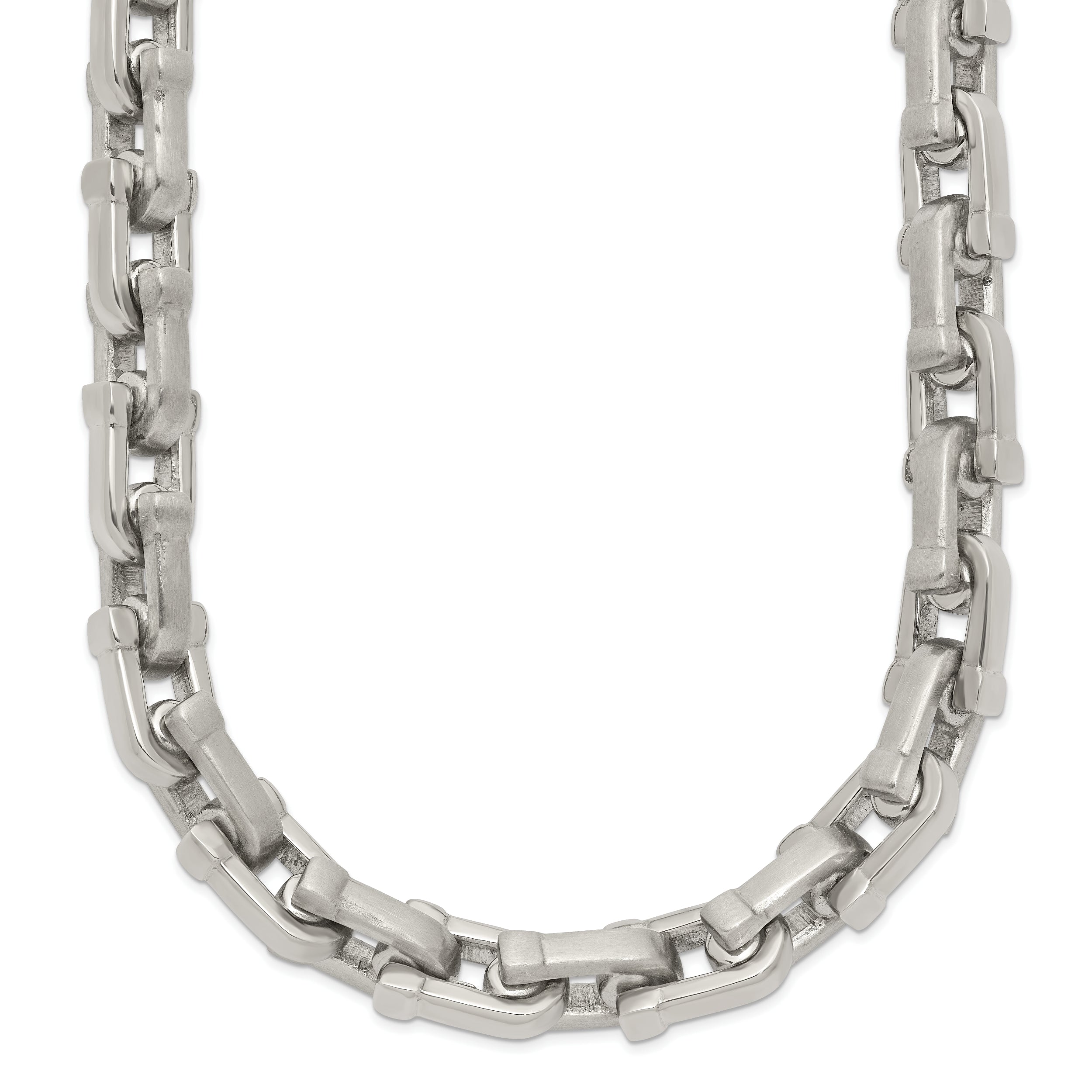 Chisel Stainless Steel Brushed and Polished 24 inch Necklace