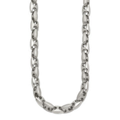Chisel Stainless Steel Brushed and Polished 20 inch Necklace