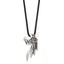 Chisel Box Necklace in Black IP-Plated Stainless Steel, 20 Inch - Sophia Jewelers