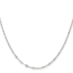 Stainless Steel Polished 2.9mm 16in Fancy Link Chain