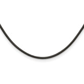 Chisel 3mm Genuine Leather Greece Textured 18 inch Necklace