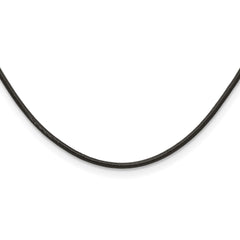 Chisel 3mm Genuine Leather Greece Textured 18 inch Necklace