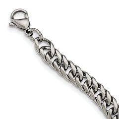 Chisel Stainless Steel Polished 24 inch Double Curb Chain Necklace