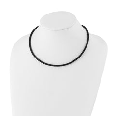 Chisel 4mm Genuine Leather Weave 18 inch Necklace