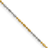 Chisel Two-tone Brass 1.2mm 20 inch Fancy Chain