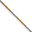 Chisel Two-tone Brass 1.00mm Snake Chain