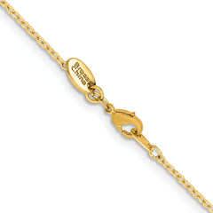 Chisel Gold-tone Brass 1.70mm Plated 20 inch Rolo Chain