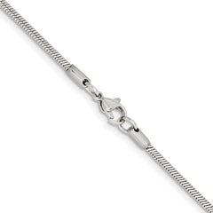 Chisel Stainless Steel Polished 2mm 22 inch Snake Chain