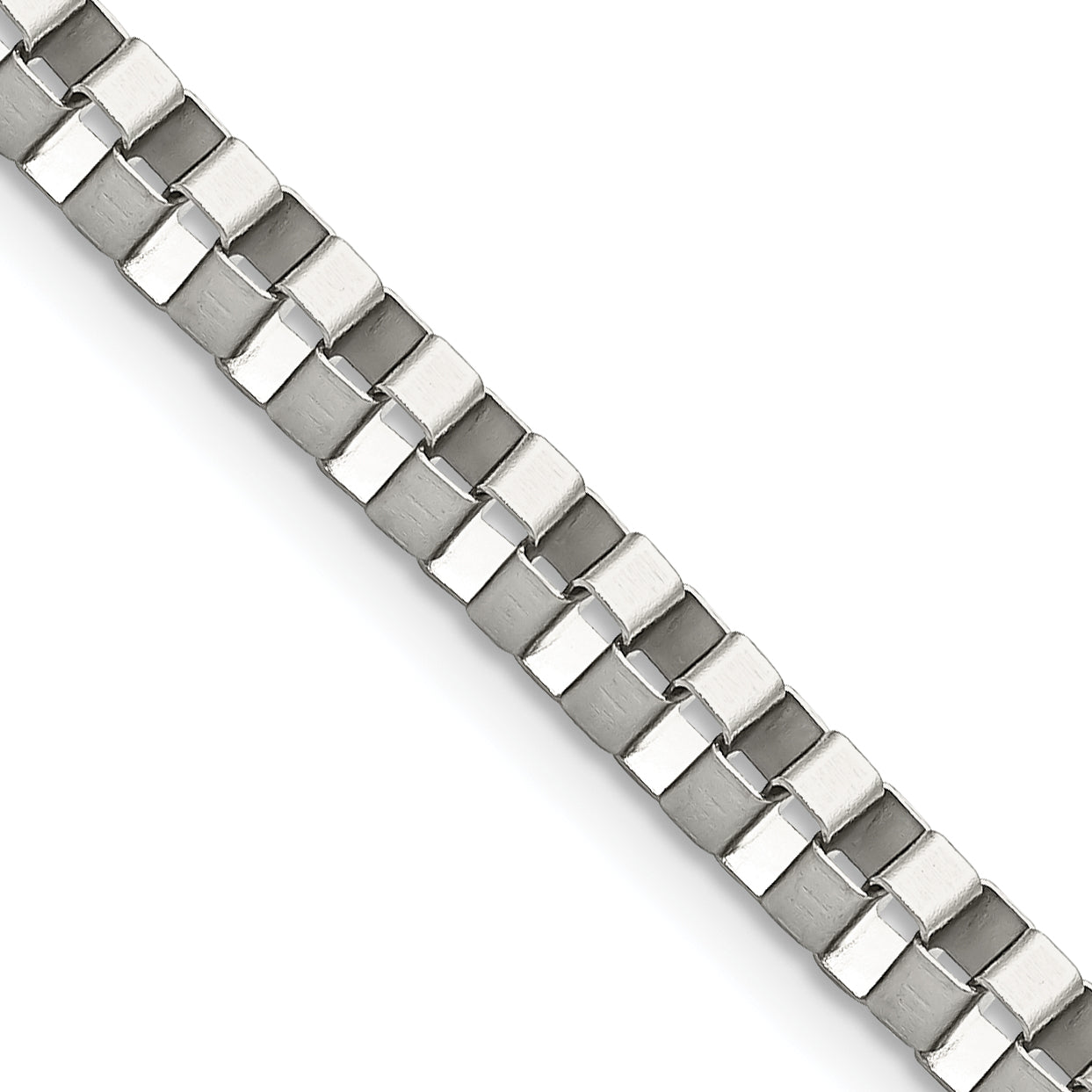 Chisel Stainless Steel Polished 4mm 22 inch Box Chain