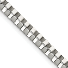 Chisel Stainless Steel Polished 4mm 22 inch Box Chain