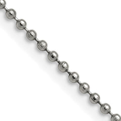 Chisel Stainless Steel Polished 2mm 24 inch Ball Chain