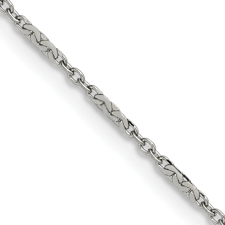 Chisel Stainless Steel Polished 1.8mm 18 inch Fancy Link Chain