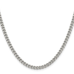 Chisel Stainless Steel Polished 4mm 24 inch Curb Chain