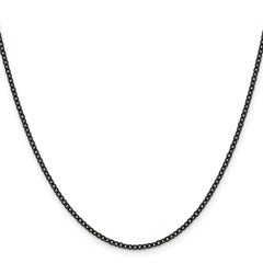 Chisel Stainless Steel Polished Black IP-plated 2.3mm 22 inch Cable Chain