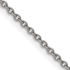 Chisel Stainless Steel Polished 2.3mm 22 inch Cable Chain