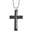Cut Out Cross Necklace in Stainless Steel, 22 Inch - Sophia Jewelers