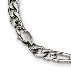 Chisel Stainless Steel Polished 6mm 24 inch Figaro Chain