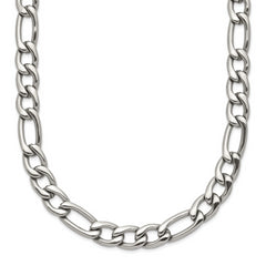 Chisel Stainless Steel Polished 6mm 24 inch Figaro Chain