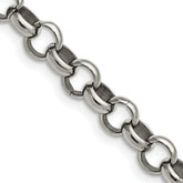 Chisel Stainless Steel Polished 8mm 18 inch Rolo Chain
