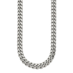 Chisel Stainless Steel Polished 24 inch Curb Chain Necklace