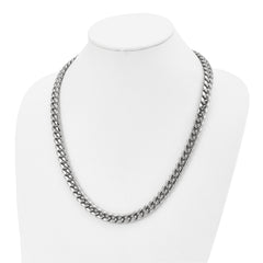 Chisel Stainless Steel Polished 24 inch Curb Chain Necklace