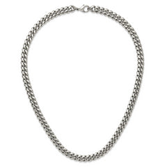 Chisel Stainless Steel Polished 24 inch Curb Chain Necklace