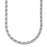 Chisel Stainless Steel Polished 22 inch Fancy Circle Link Chain