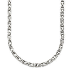 Chisel Stainless Steel Polished 22 inch Fancy Circle Link Chain