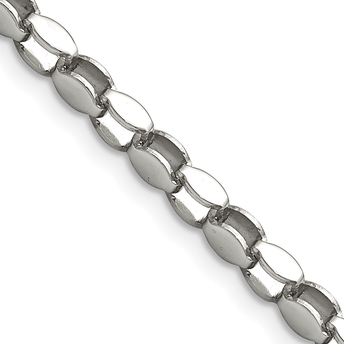 Stainless Steel Polished Fancy Link 22in Chain
