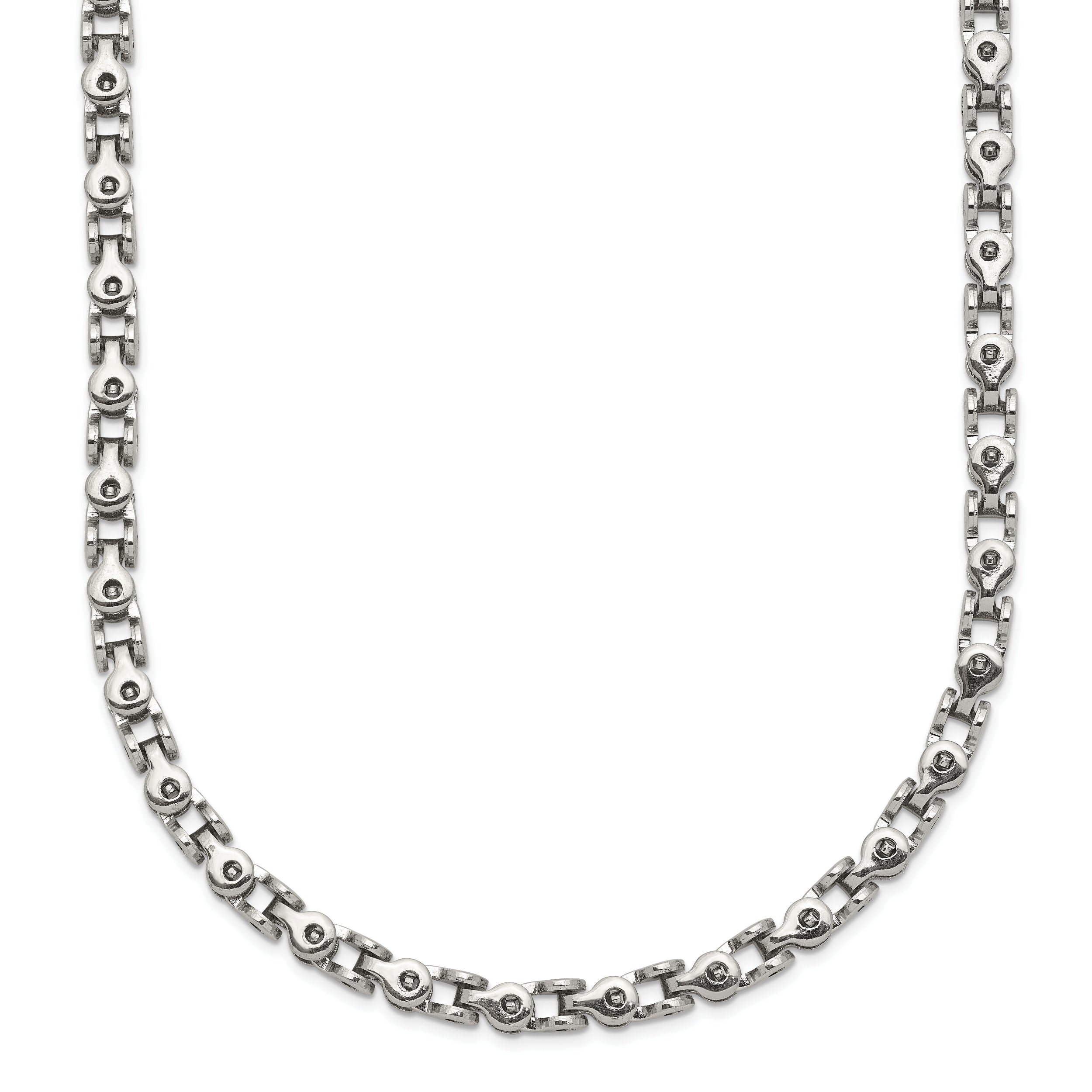 Chisel Stainless Steel Polished 22 inch Fancy Link Chain