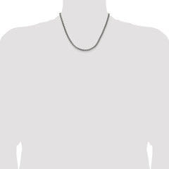 Chisel Stainless Steel Polished 3.9mm 18 inch Rounded Box Chain