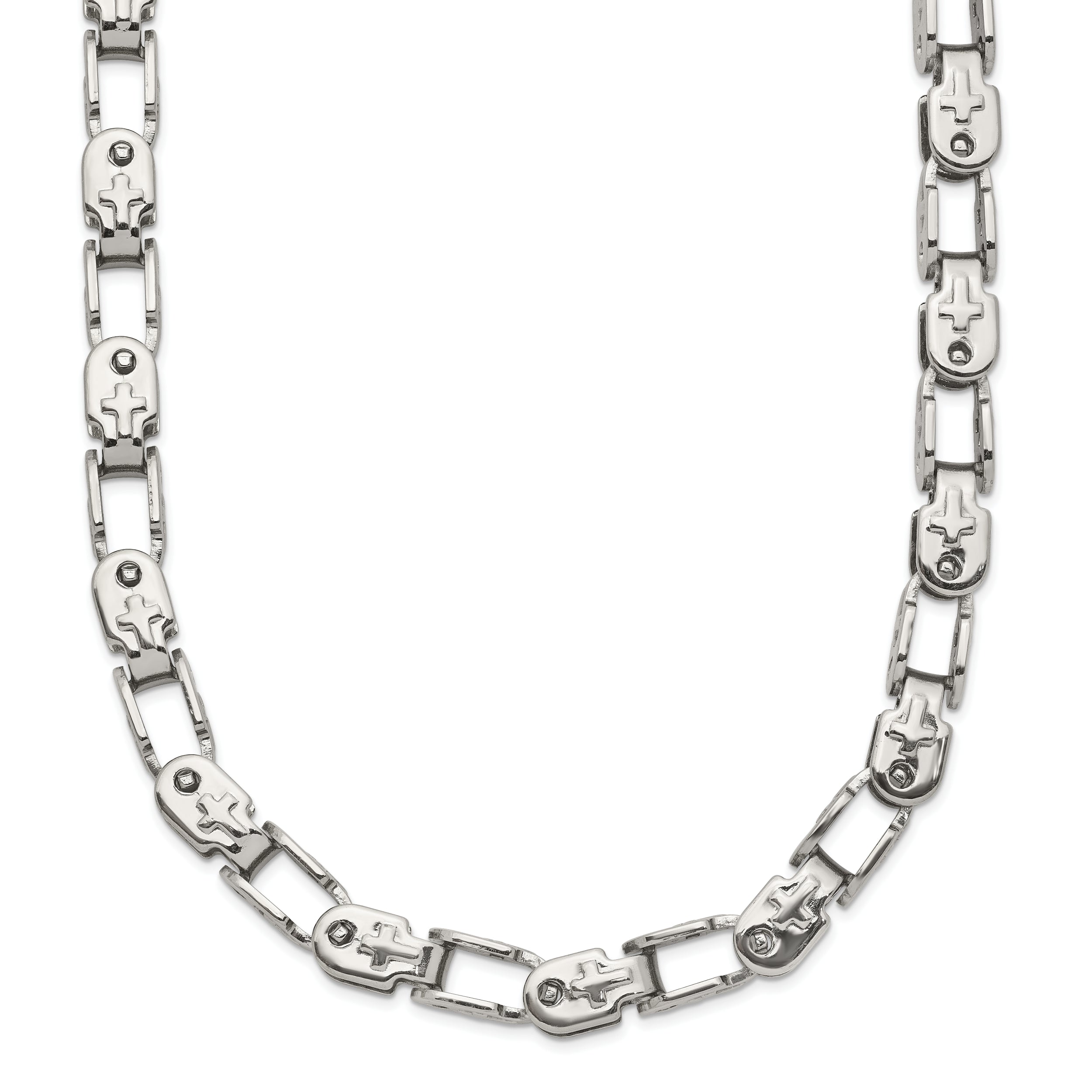 Chisel Stainless Steel Polished 22 inch Fancy Link Chain