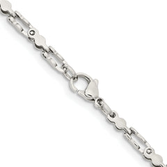 Stainless Steel Polished Fancy Link 18in Chain