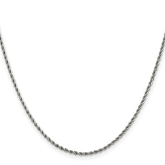 Chisel Stainless Steel Polished 1.5mm 22 inch Rope Chain